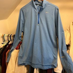 Mens light blue Nike quarter zip